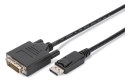 Kabel adapter DisplayPort, DP - DVI (24+1)M/M, 2.0m, 10er Set, Full HD, CE, bl