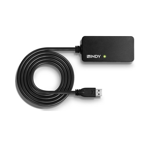 Lindy 43159 huby i koncentratory USB 3.2 Gen 1 (3.1 Gen 1) Type-A 5000 Mbit/s Czarny