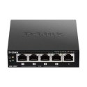 D-Link DGS-1005P/E łącza sieciowe Nie zarządzany Gigabit Ethernet (10/100/1000) Obsługa PoE Czarny