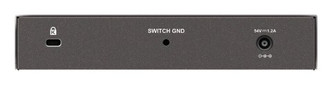 D-Link DGS-1008P/E łącza sieciowe Nie zarządzany L2 Obsługa PoE Czarny