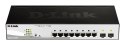 D-Link DGS-1210-08P Zarządzany L2 Gigabit Ethernet (10/100/1000) Obsługa PoE Czarny