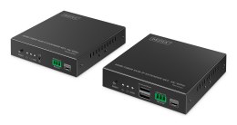 Przedłużacz (extender) światłowodowy HDMI 4K/60Hz z KVM USB 1.1 przez IP 1G, do 40km/300m, max. 253 odbiorniki, HDMI Loop-Out, A