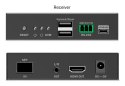 Dodatkowy odbiornik do DS-55348, przedłużacz światłowodowy HDMI 4K/60Hz z KVM USB 1.1 przez IP 1G lub do 40km/300m/IP 1G