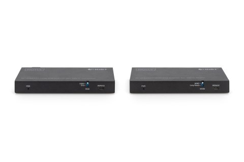 Extender HDBaseT KVM Zestaw, 150 m, 4K/60Hz, USB 2.0, PoC, IR, czarny