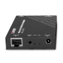 Lindy HDMI i IR over IP Extender - Odbiornik, 1920 x 1080 pikseli, Amplituner AV, 150 m, Przewodowy, HDCP