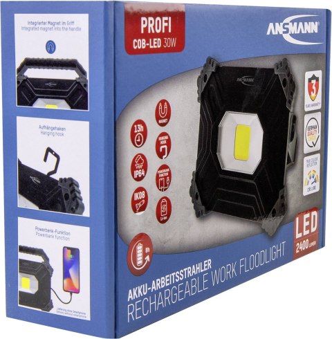 Lampa robocza Ansmann FL2500R, 2400 lumenów, akumulator