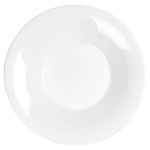 Talerze Obiadowe Głębokie Szkło Białe 400 ml 6 szt. VILDE 21,5 cm