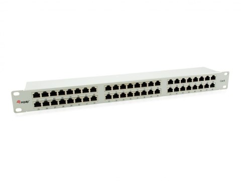 Panel krosowy RJ-45 x 48, STP, możliwość montażu w stojaku, CAT 6, jasnoszary, 1U, 48,3 cm (19") (326349)