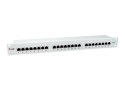 Wyposażenie 19" Patch Panel 24xRJ45 Cat6 FTP 1U 250MHz RAL7035