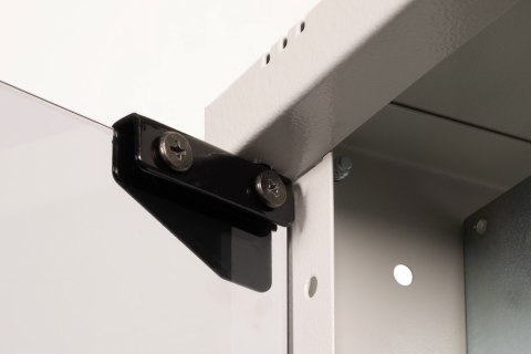 Szafa sieciowa wisząca 19" 12U, SOHO PRO 595 x 540 x 400 mm, drzwi szyba, szary, niezłożona, 60kg