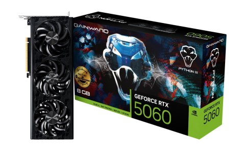 Karta graficzna Gainward GeForce RTX 5060 Python III OC, 8192 MB GDDR7
