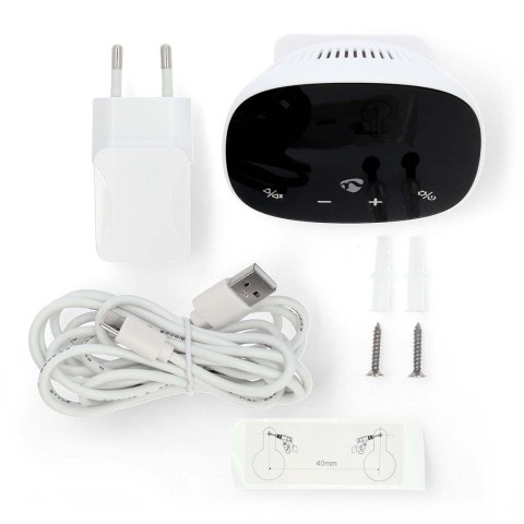 Czujnik jakości powietrza Nedis SmartLife Wi-Fi WIFISA20CBK Czarno-biały