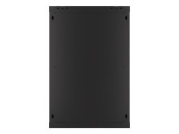 Lanberg szafa instalacyjna wisząca 19'' 18U 600x600mm czarna (drzwi szklane)