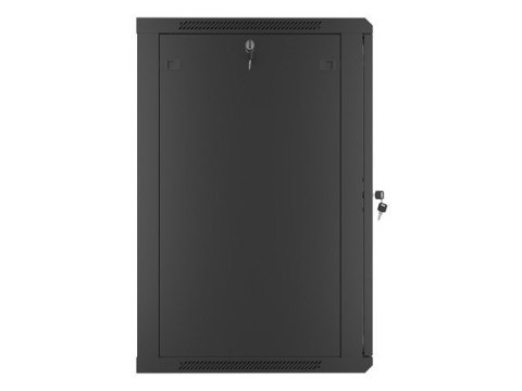 Lanberg szafa instalacyjna wisząca 19'' 18U 600x600mm czarna (drzwi szklane)