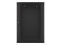 Lanberg szafa instalacyjna wisząca 19'' 18U 600x600mm czarna (drzwi szklane)