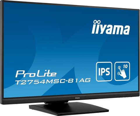 Iiyama ProLite T2754MSC-B1AG monitor komputerowy 68,6 cm (27") 1920 x 1080 px Full HD LED Ekran dotykowy Przeznaczony dla wielu 