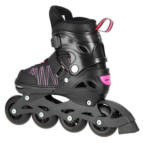 NH11912 A 2w1 BLACK/PINK ROZM. S(31-34) ŁYŻWOROLKI Z WYM. PŁ. HOKEJOWĄ NILS EXTREME
