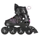 NH11912 A 2w1 BLACK/PINK ROZM. S(31-34) ŁYŻWOROLKI Z WYM. PŁ. HOKEJOWĄ NILS EXTREME