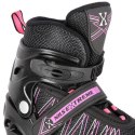 NH11912 A 2w1 BLACK/PINK ROZM. S(31-34) ŁYŻWOROLKI Z WYM. PŁ. HOKEJOWĄ NILS EXTREME