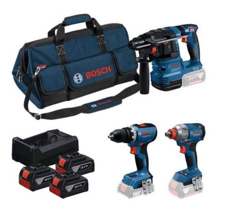BOSCH ZESTAW COMBI 18V GSR+GDX+GBH 3*5.0AH