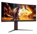 Monitor AOC CU34G4Z 34-calowy, Szybkie VA, WQHD 21:9, 240 Hz, 1 ms, 3440 x 1440 pikseli, 450 cd/m2, ilość portów HDMI: 2, kolor 