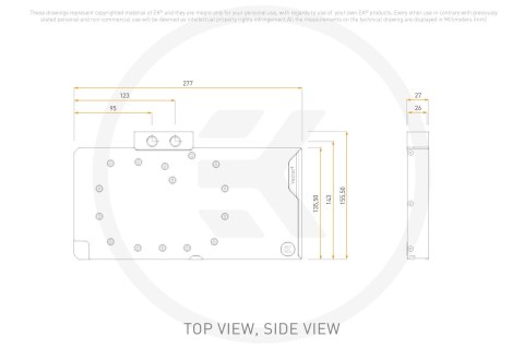 Bloki wodne EK EK-Quantum Vector3 Blok wodny GPU Astral RTX 5090, D-RGB - Akryl