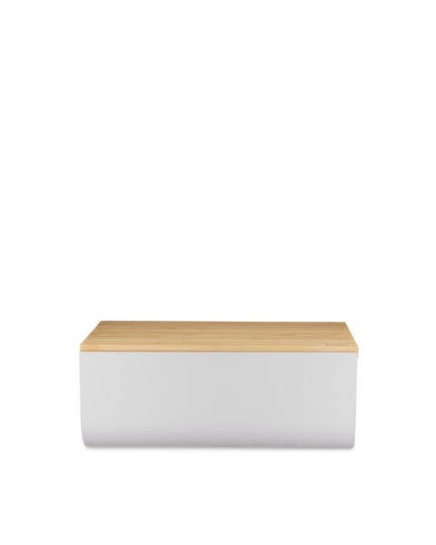 Pojemnik na chleb Alessi BG03 WG Mattina, stalowe drewno bambusowe, ciepły szary