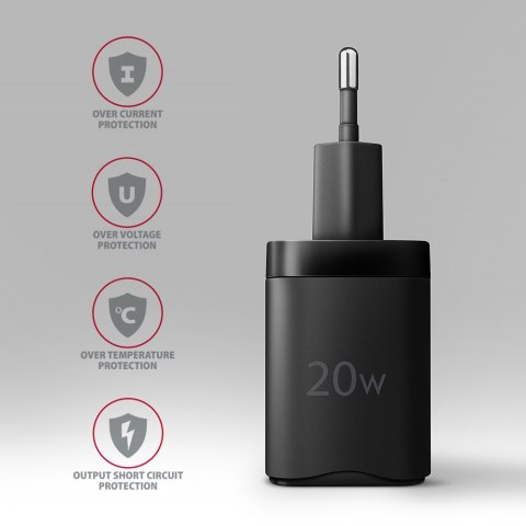AXAGON AXAGON Wallcharger 2x port (USB-A + USB-C), 20W | ACU-PQ20