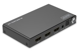 Rozdzielacz / Splitter HDMI 1x2, 8K/60Hz (4:4:4) z HDR, 48 Gbps, HDCP 2.3. Toslink / Stereo, EDID