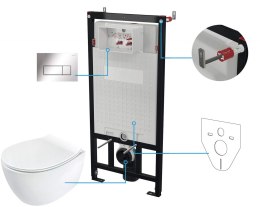 Zestaw WC podtynkowy 6 w 1