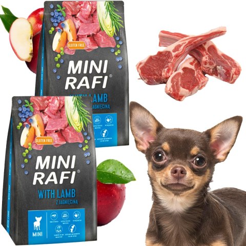 Sucha Karma Dla Psa RAFI MINI Adult z Jagnięciną 3 kg - 2 szt.