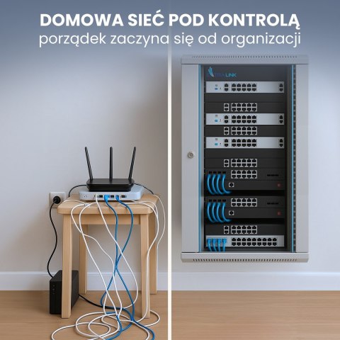 Extralink Szafa rack 18U 600x600 Szara montowana na ścianie