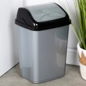 Kosz na Śmieci Plastikowy Szary 16 L ORION Wytrzymały i Pojemny