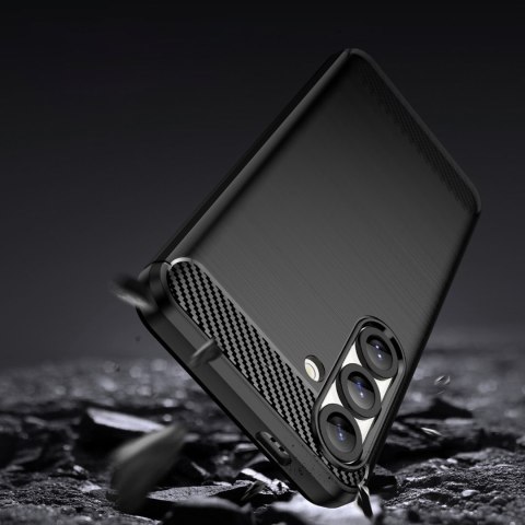 Etui elastyczne silikonowe na Nothing Phone 3a Carbon Case - czarne