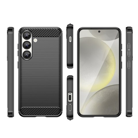 Etui elastyczne silikonowe na Samsung Galaxy M06 5G Carbon Case - czarne