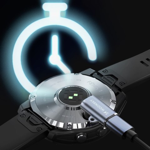 Adapter przejściówka USB-C do zegarka smartwatch Garmin - szary