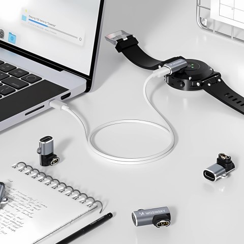 Adapter przejściówka USB-C do zegarka smartwatch Garmin - szary