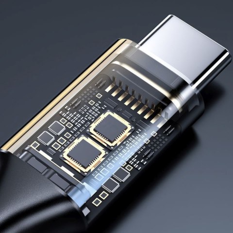 Adapter przejściówka USB-C - mini jack 3.5mm - czarny