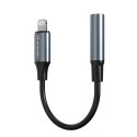Adapter przejściówka iPhone Lightning - mini jack 3.5mm - czarny
