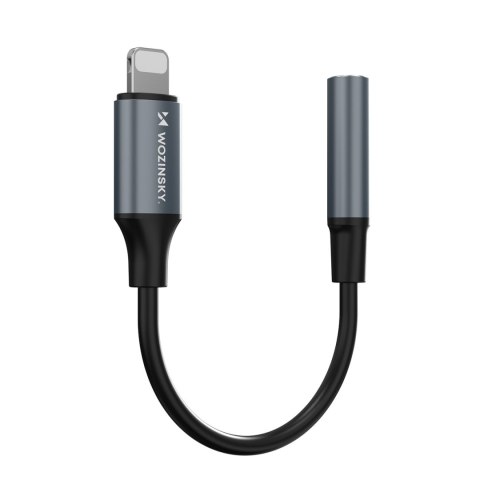 Adapter przejściówka iPhone Lightning - mini jack 3.5mm - czarny