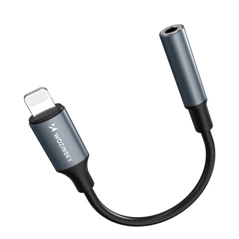 Adapter przejściówka iPhone Lightning - mini jack 3.5mm - czarny