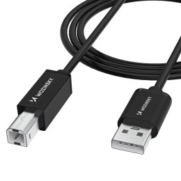 Kabel przewód do drukarki skanera USB-B - USB-A 480Mb/s 2m - czarny