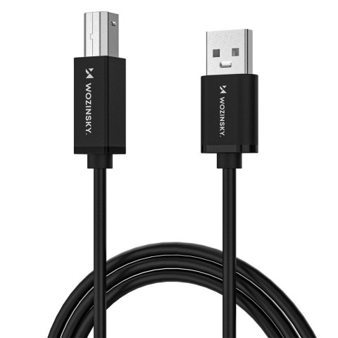 Kabel przewód do drukarki skanera USB-B - USB-A 480Mb/s 2m - czarny