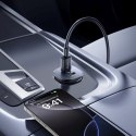 Ładowarka samochodowa 2 x USB-C 30W - czarna