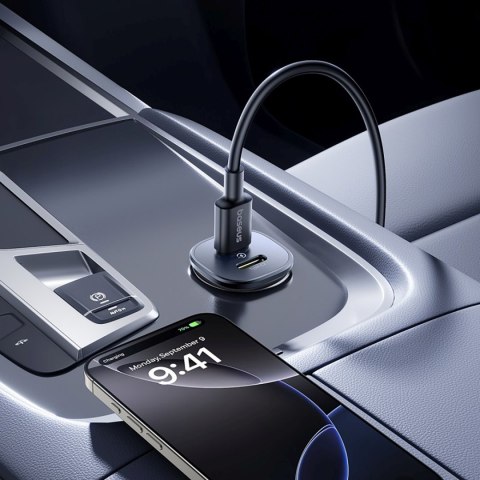 Ładowarka samochodowa 2 x USB-C 30W - czarna