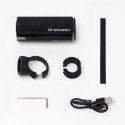 Lampka rowerowa przednia z kablem USB-C 3000 lm - czarna