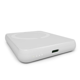 Powerbank magnetyczny 5000mAh MagSafe USB-C PD 20W - biały