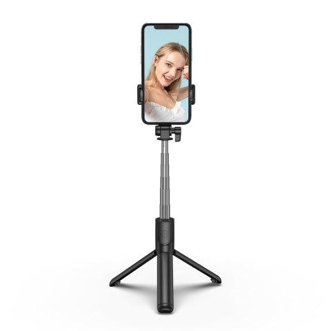 Selfie stick kij tripod do zdjęć teleskopowy z uchwytem na telefon 1m