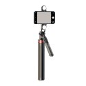 Selfie stick teleskopowy statyw do zdjęć z podwójną lampą i uchwytem na telefon 1.75m