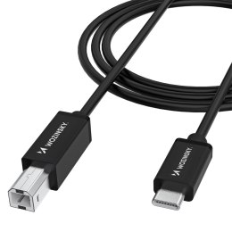 Kabel przewód do skanera drukarki USB-B - USB-C 2m - czarny